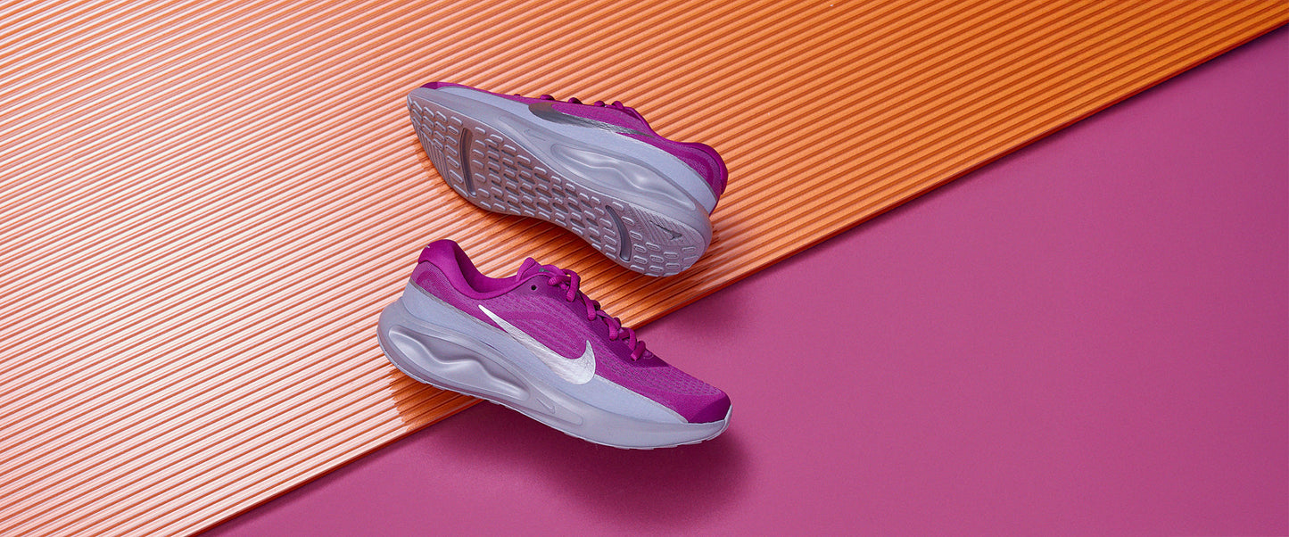 Nike Womens Journey Run Premium - Hot Fuchsia/Metallic Silver