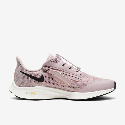 Nike Womens Air Zoom Pegasus 36 Flyease - Platinum Violet/Black-Plum Chalk