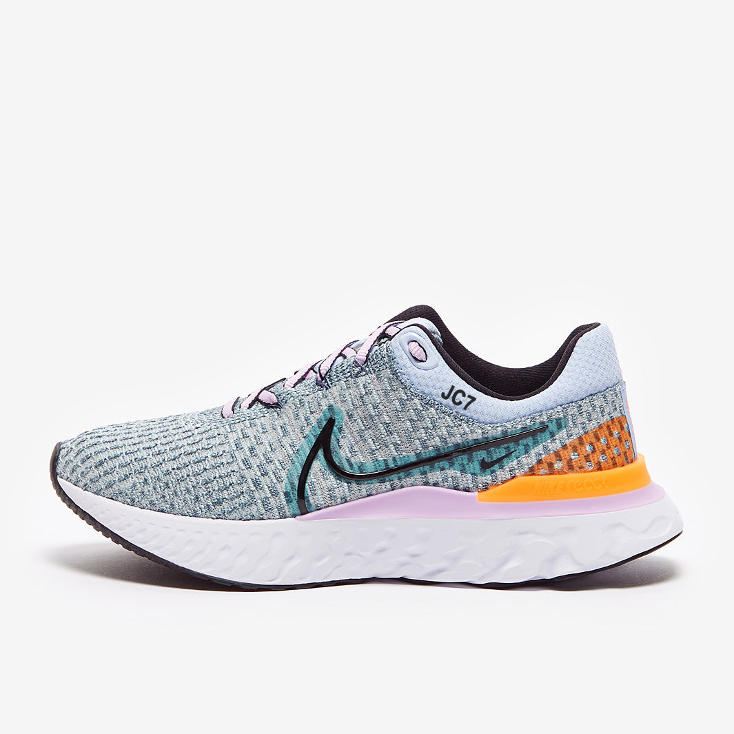 Nike Womens React Infinity Run Flyknit 3 - Ocean Cube/Black-Worn Blue