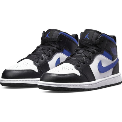 Jordan 1 Mid Little Kids' "Racer Blue"