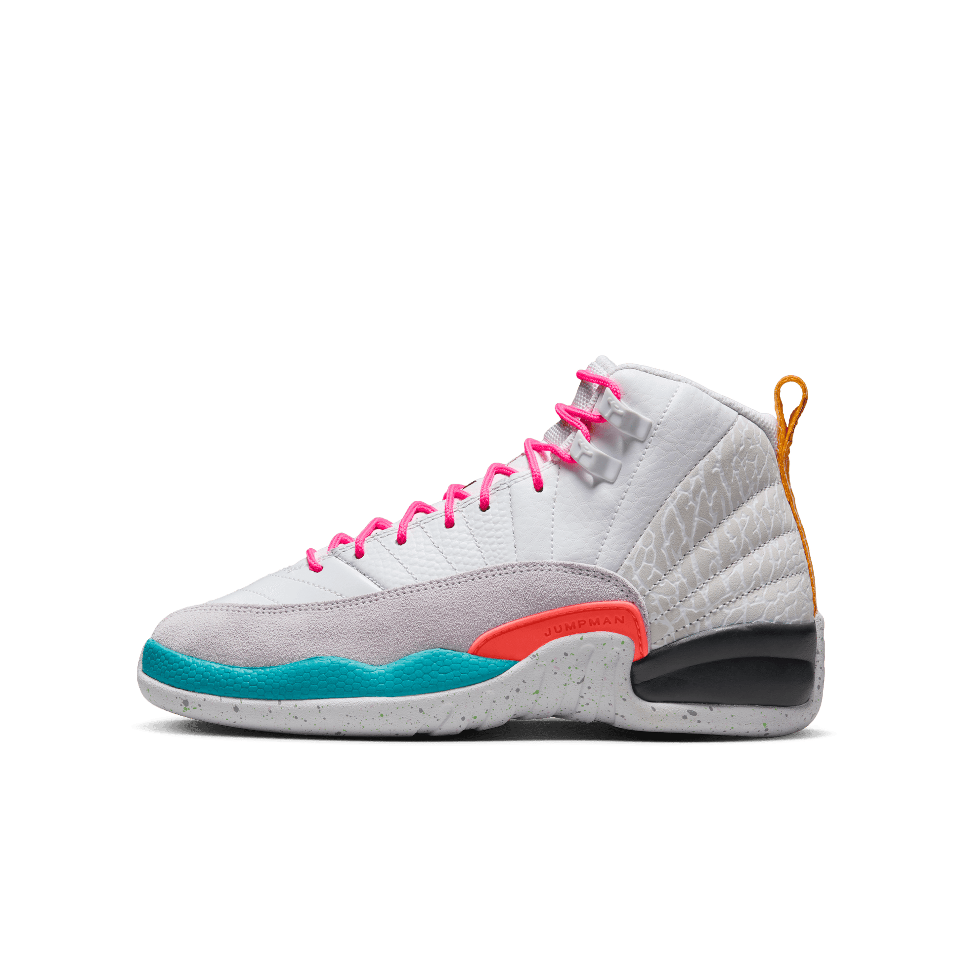 Big Kids' Air Jordan 12 Retro "White Vapor Green"