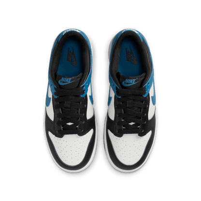 Big Kids' Nike Dunk Low "Industrial Blue Black White"