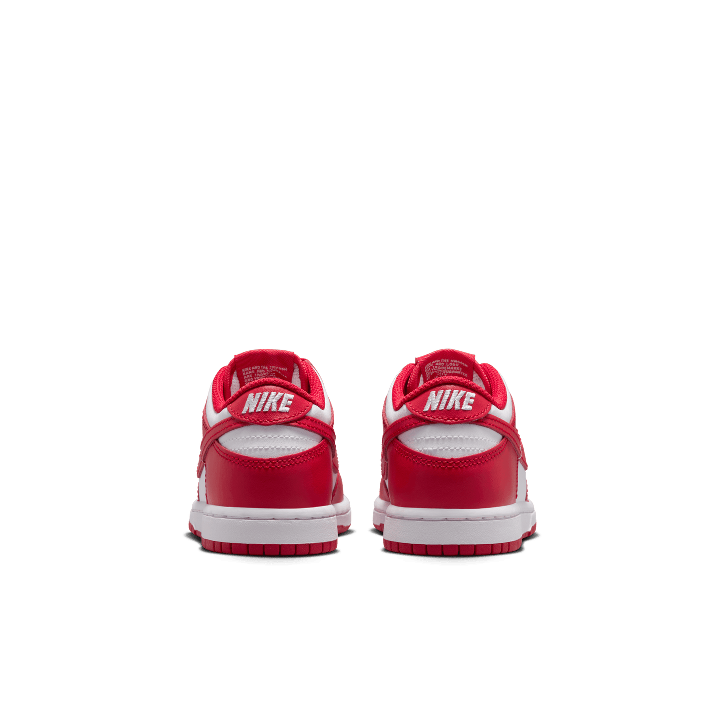 Little Kids' Nike Dunk Low "White University Red"
