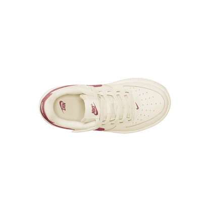 Little Kids' Nike Force 1 Low EasyOn "White Team Red"