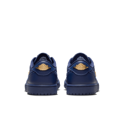 Women's Air Jordan 1 Low Method of Make "Navy Metallic Gold"