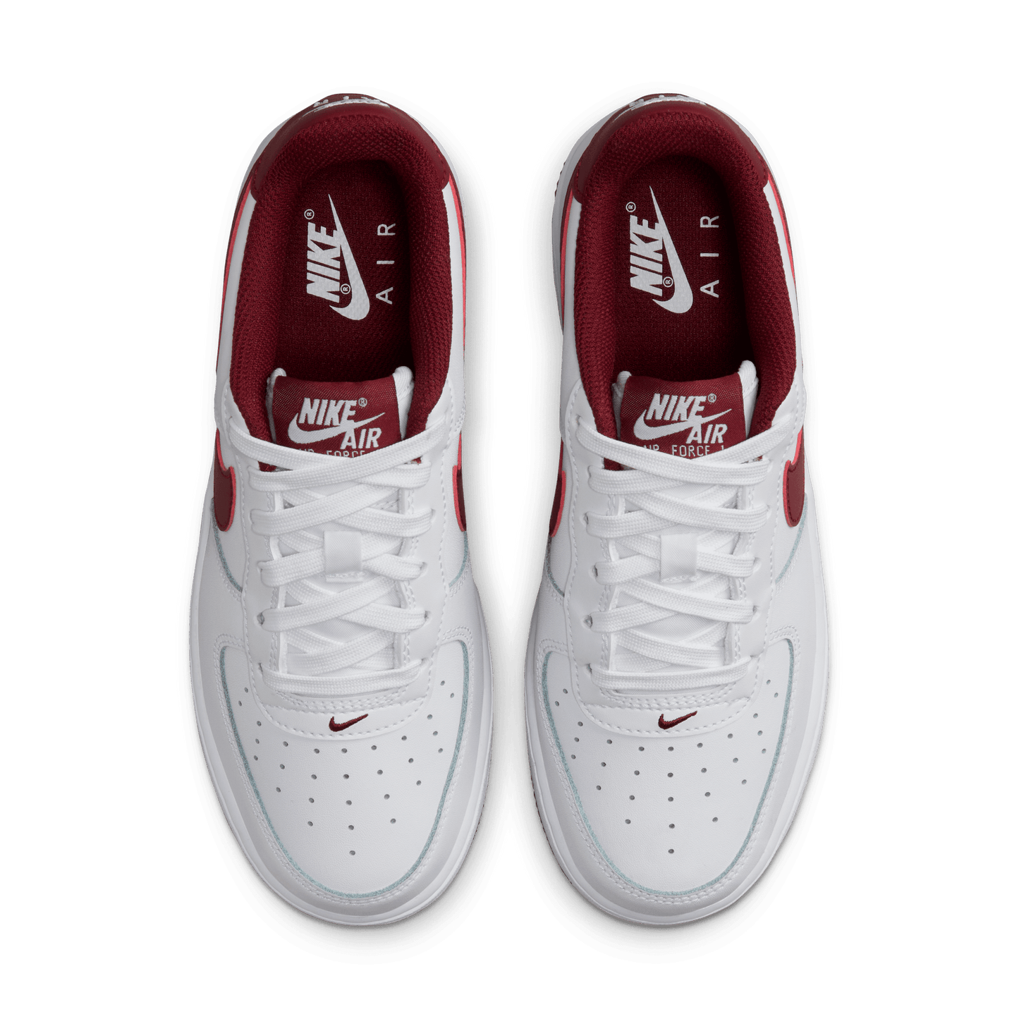 Big Kids' Nike Air Force 1 "White Team Red"
