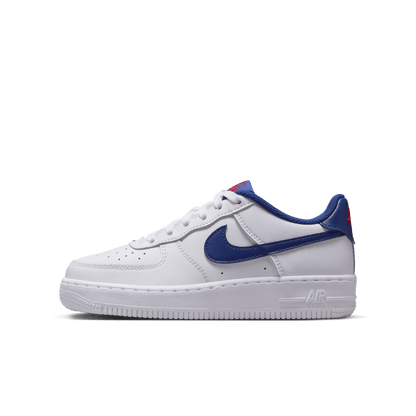 Big Kids' Nike Air Force 1 "White Deep Royal Blue"