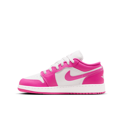 Big Kids' Air Jordan 1 Low "Fire Pink"