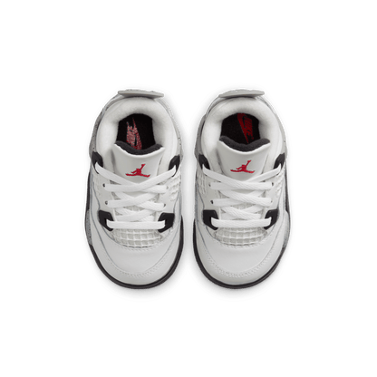 Baby/Toddler Jordan 4 Retro "White Cement" (TD)
