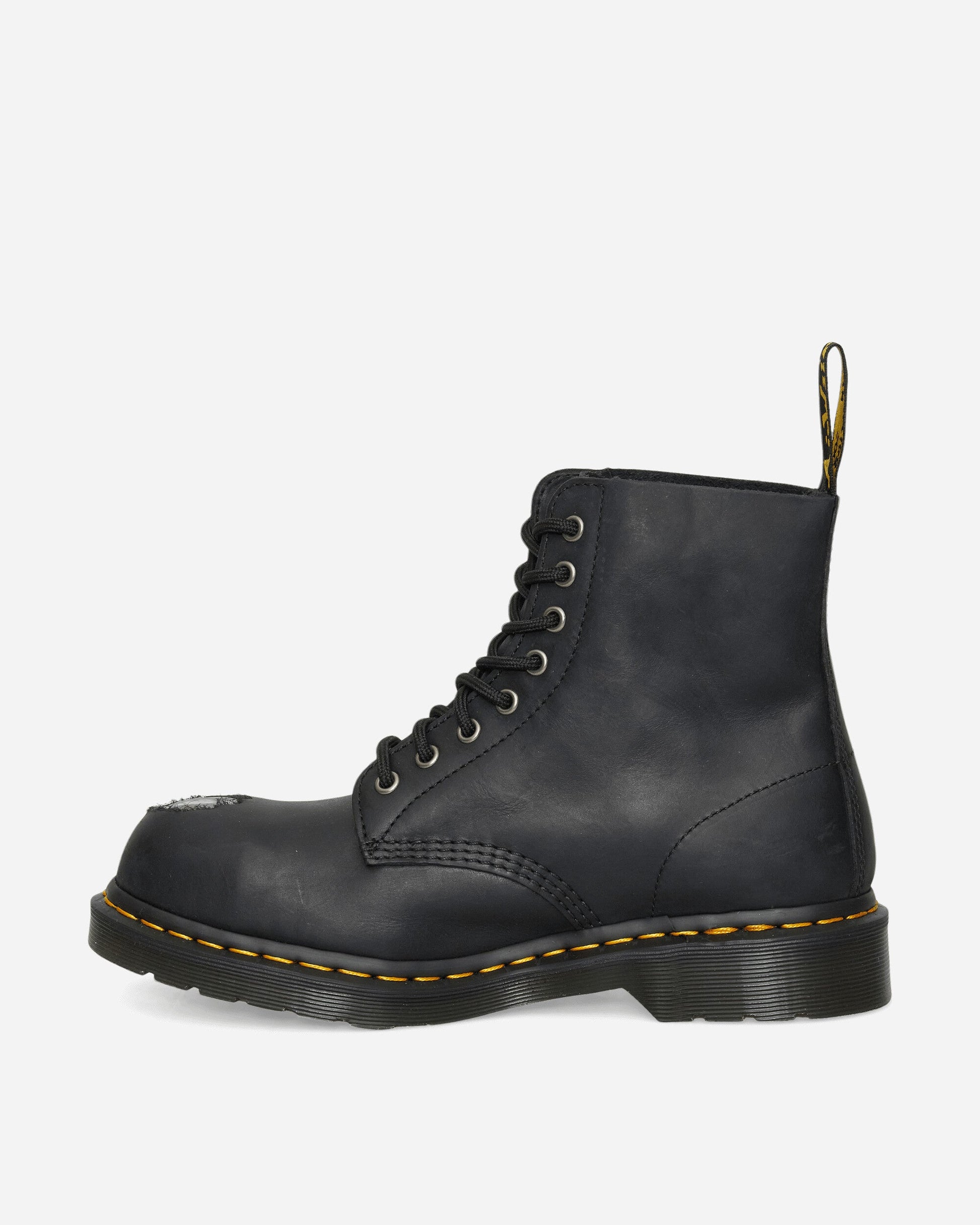 1460 Metal Toe Leather Boots Black