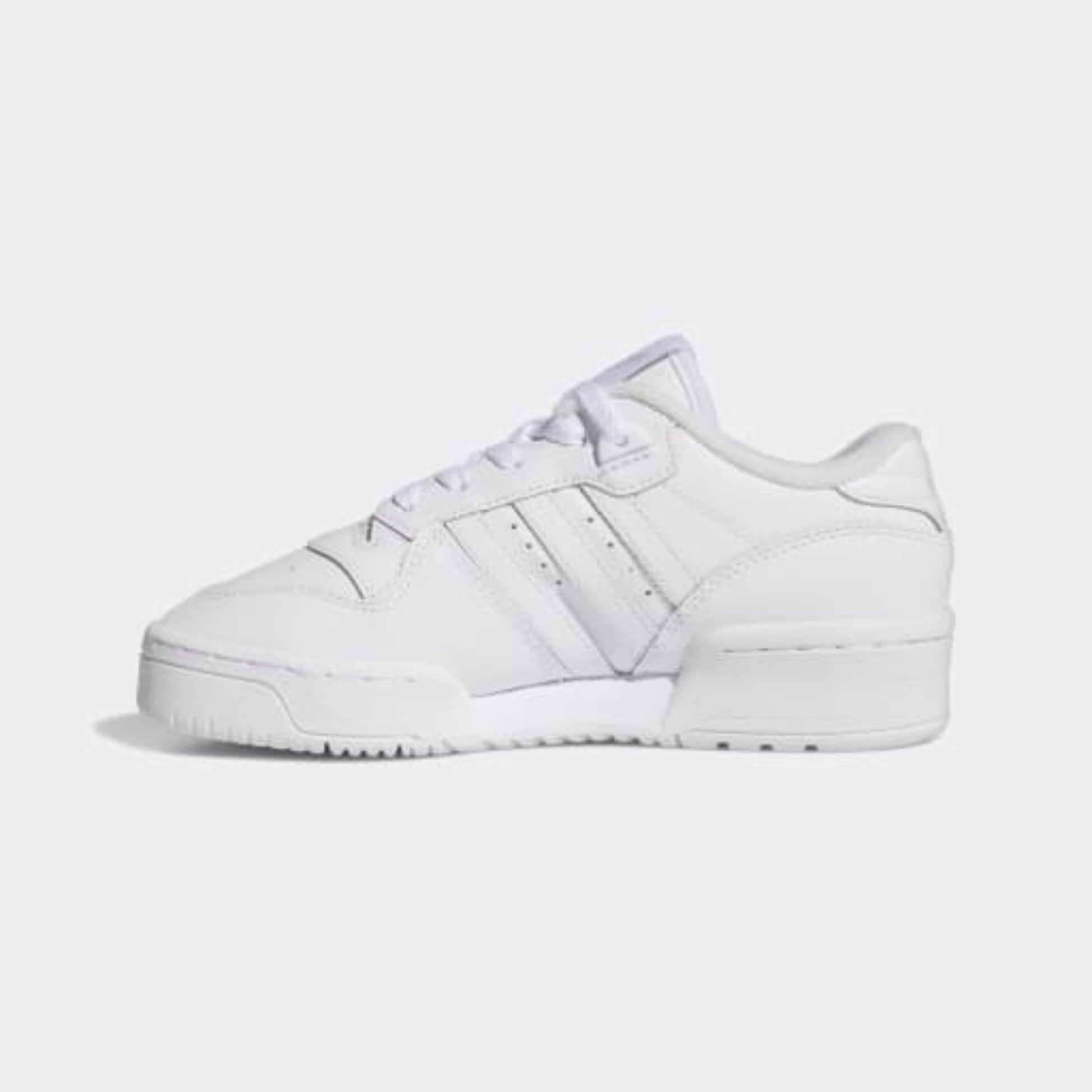 Big Kids' Adidas Rivalry Low "Cloud White Grey"