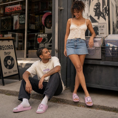 The Closet Inc. Slides (Pink W B)