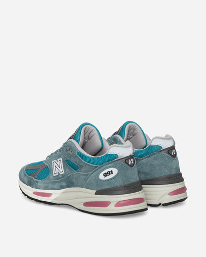 Made in UK 991v2 Sneakers Porcelain Green / Trooper / Silver