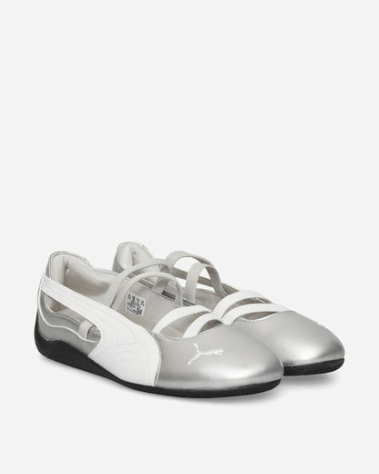 Women's Speedcat Ballet Metallic Shoes Silver / White