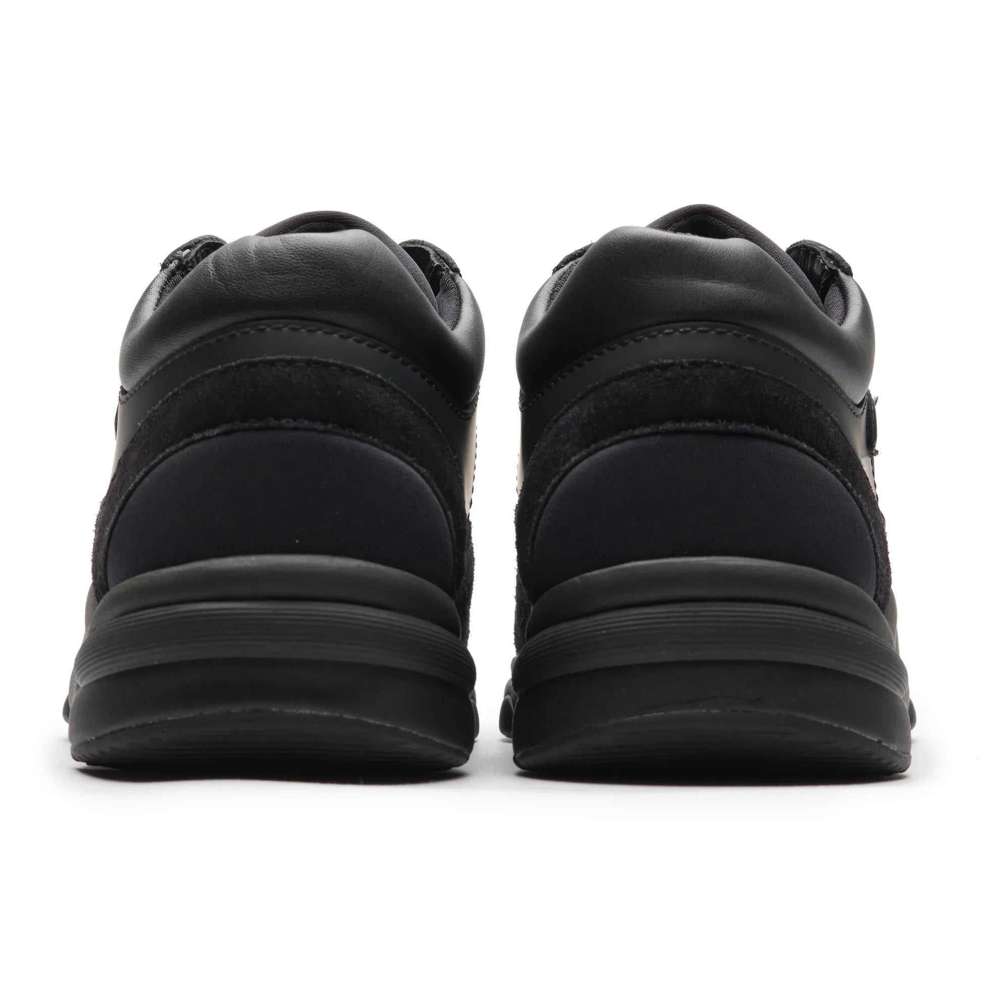 Chanel CC Logo Suede Triple Black Sneaker