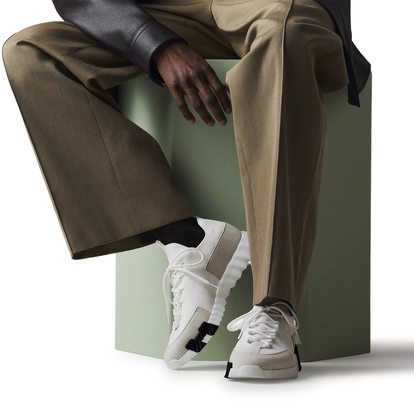 Hermès Paris Lift Slip-On White Sneaker