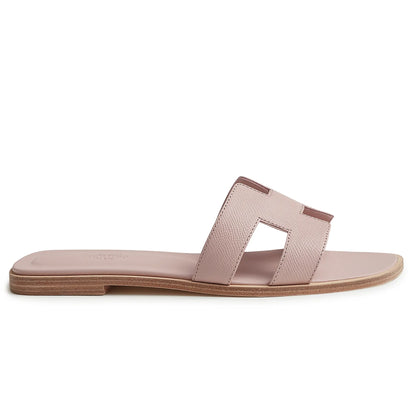 Hermes Paris Oran Rose Porcelaine Sandal