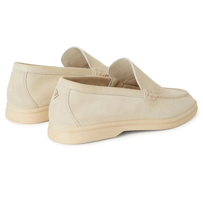 Loro Piana Summer Walk Suede Nougat Loafers