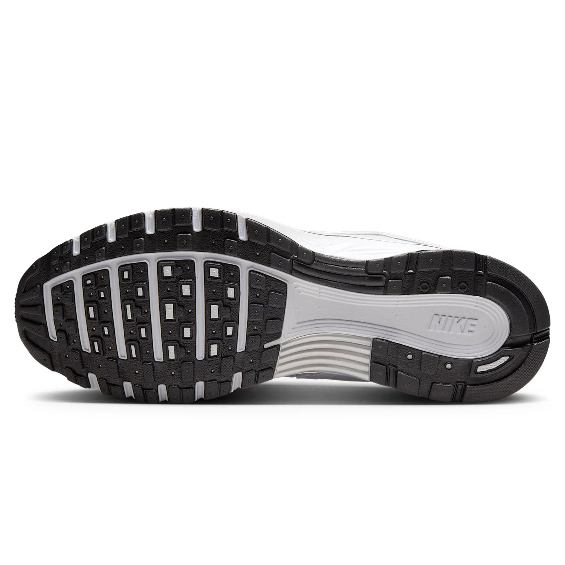 Nike P-6000 White Metallic Silver Black