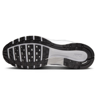 Nike P-6000 White Metallic Silver Black