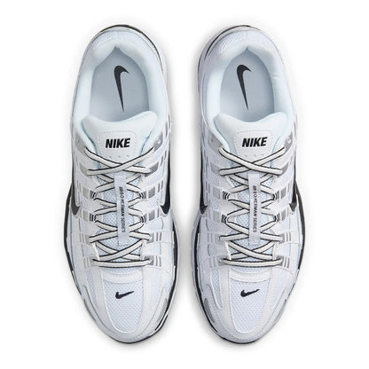 Nike P-6000 White Metallic Silver Black