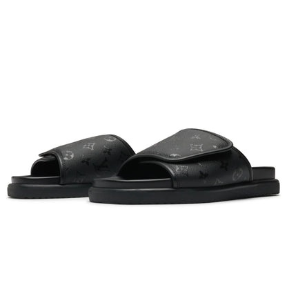 Preloved - Louis Vuitton Miami Mules Black Slides