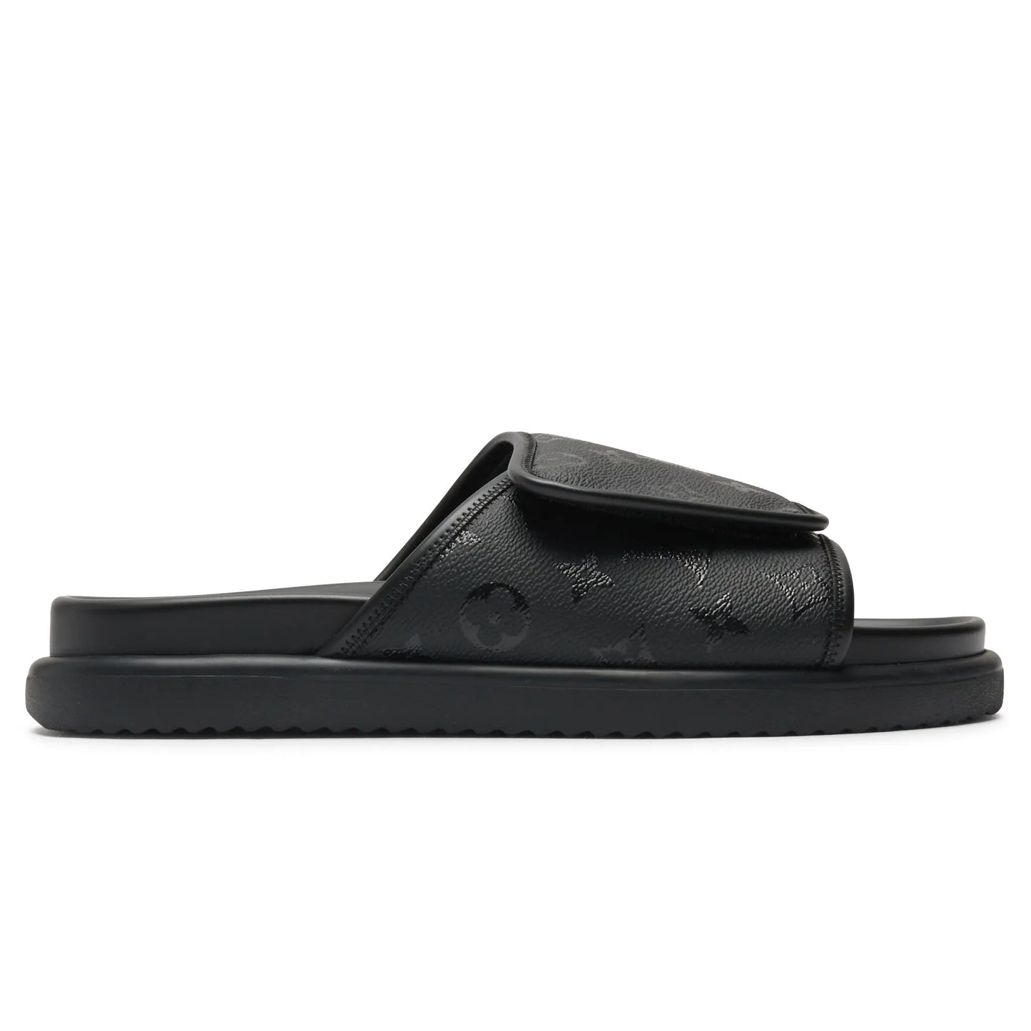 Preloved - Louis Vuitton Miami Mules Black Slides