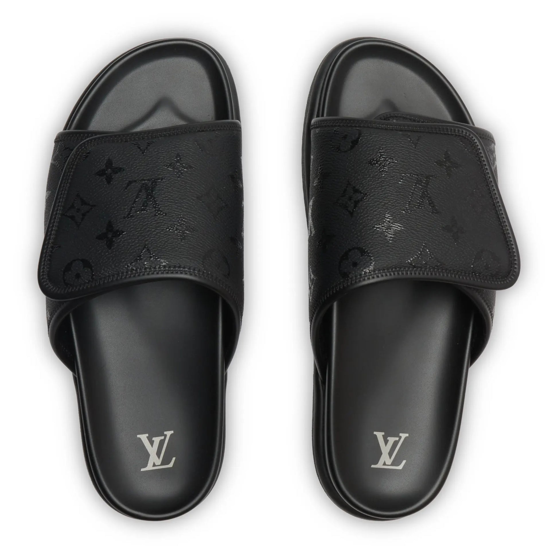 Preloved - Louis Vuitton Miami Mules Black Slides
